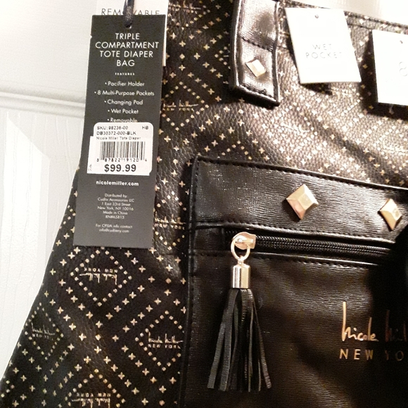 Nicole Miller New York tote diaper bag - Picture 2 of 8